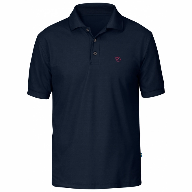 Polo Shirt Fjällräven Crowley Pique Shirt Blueblack