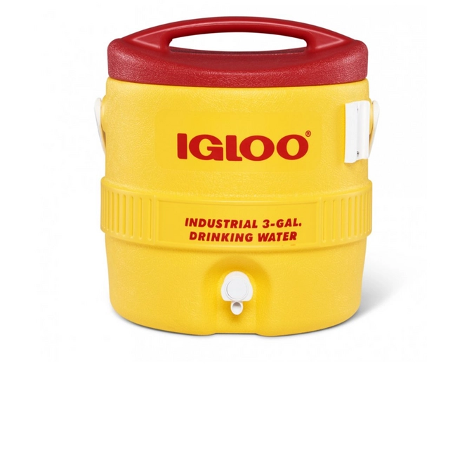 Cool Box Igloo 3 Gallon 400 Series Yellow Red White