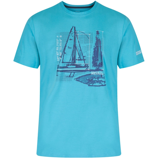 T-Shirt Regatta Mens Cline Maui Blue