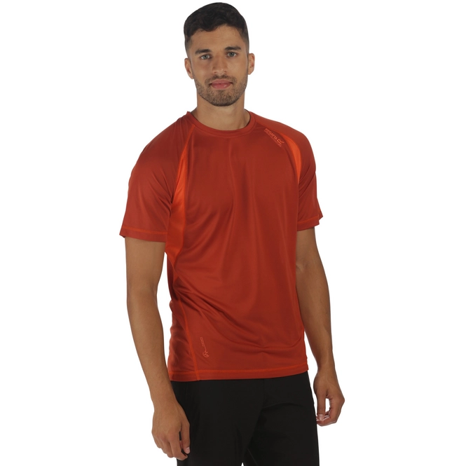 T-Shirt Regatta Mens Volito II Burnt Tikki/Magma