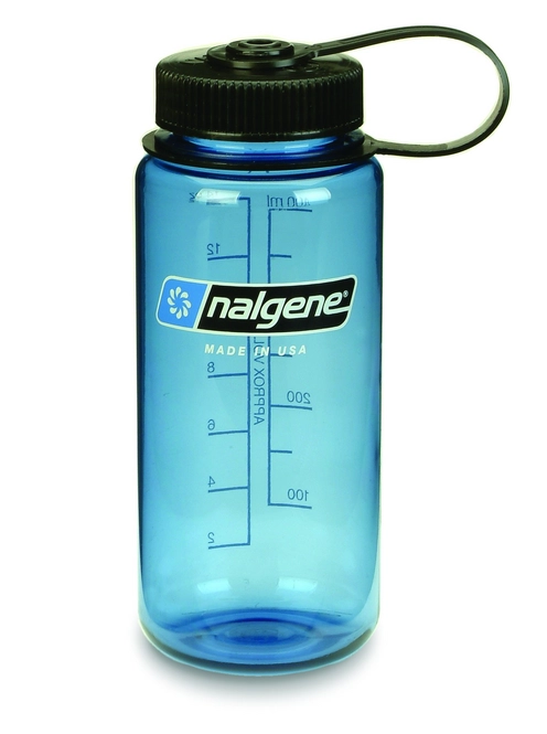 Water Bottle Nalgene Wide Mouth Loop Top 500 ml Blue