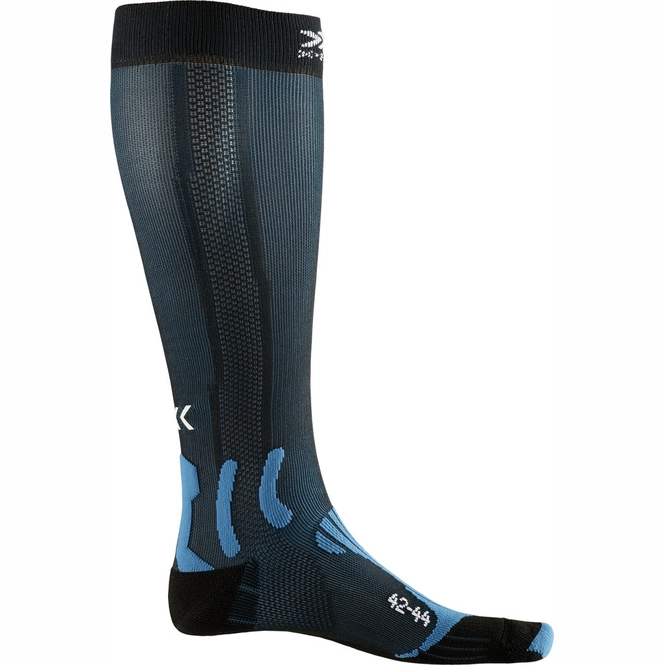 Running Socks X-Socks Run Energizer Teal Blue Opal Black