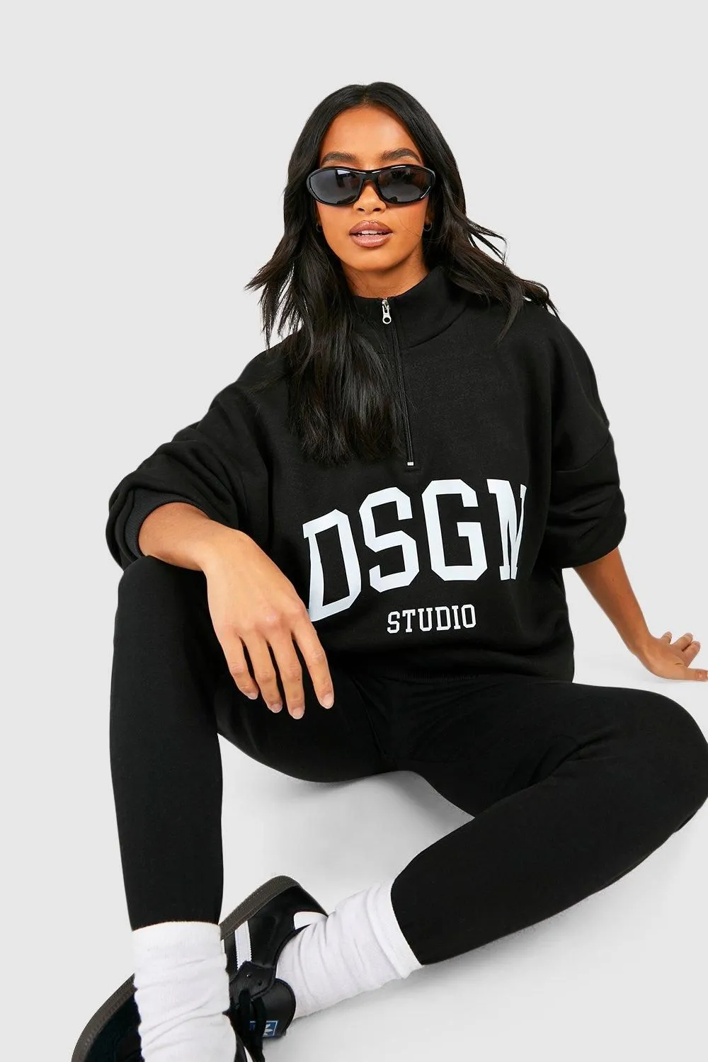 Petite Dsgn Studio Half Zip Legging Tracksuit