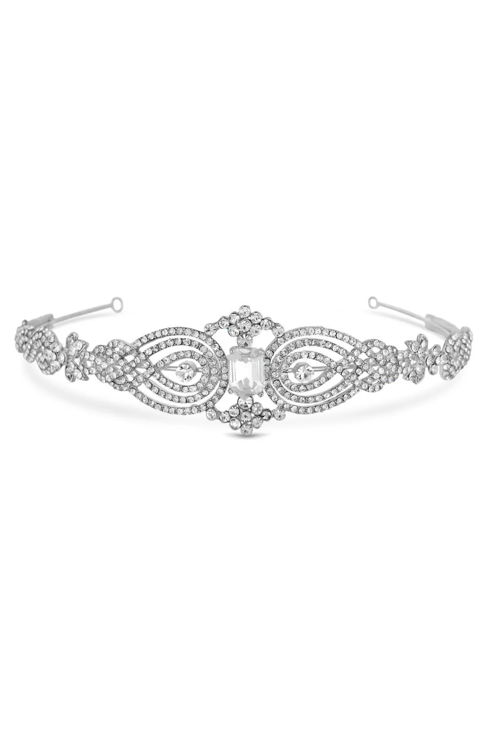 Silver Swirl Headband - Gift Pouch