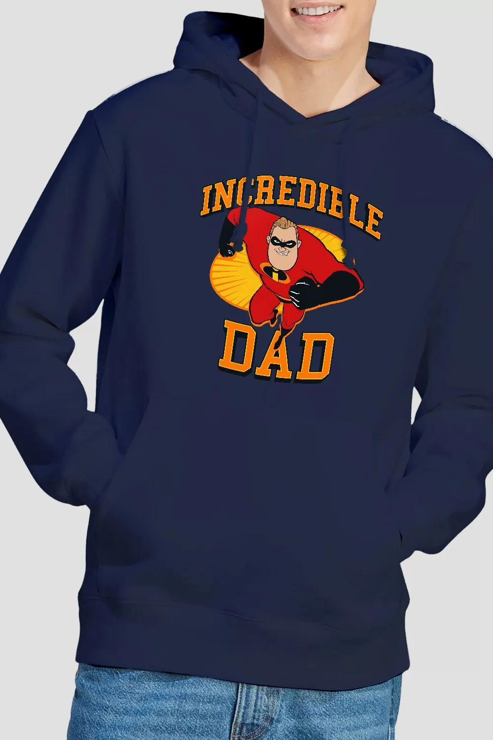 The Incredibles Incredible Dad Hoodie Navy
