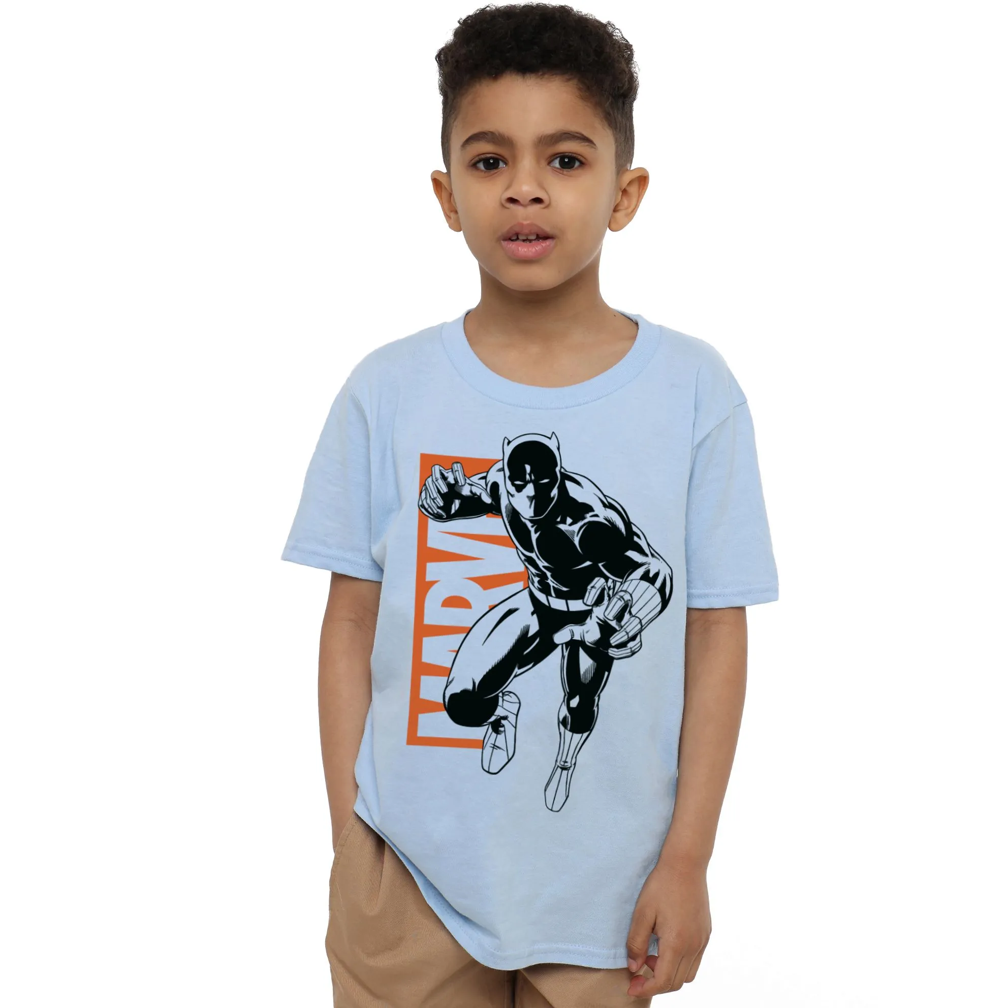 Black Panther Jump T-Shirt Light Blue