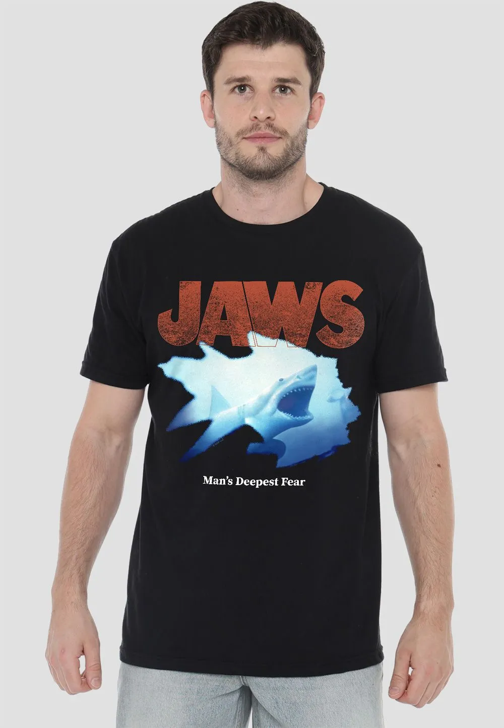 Jaws Shipwreck Window T Shirt, Black