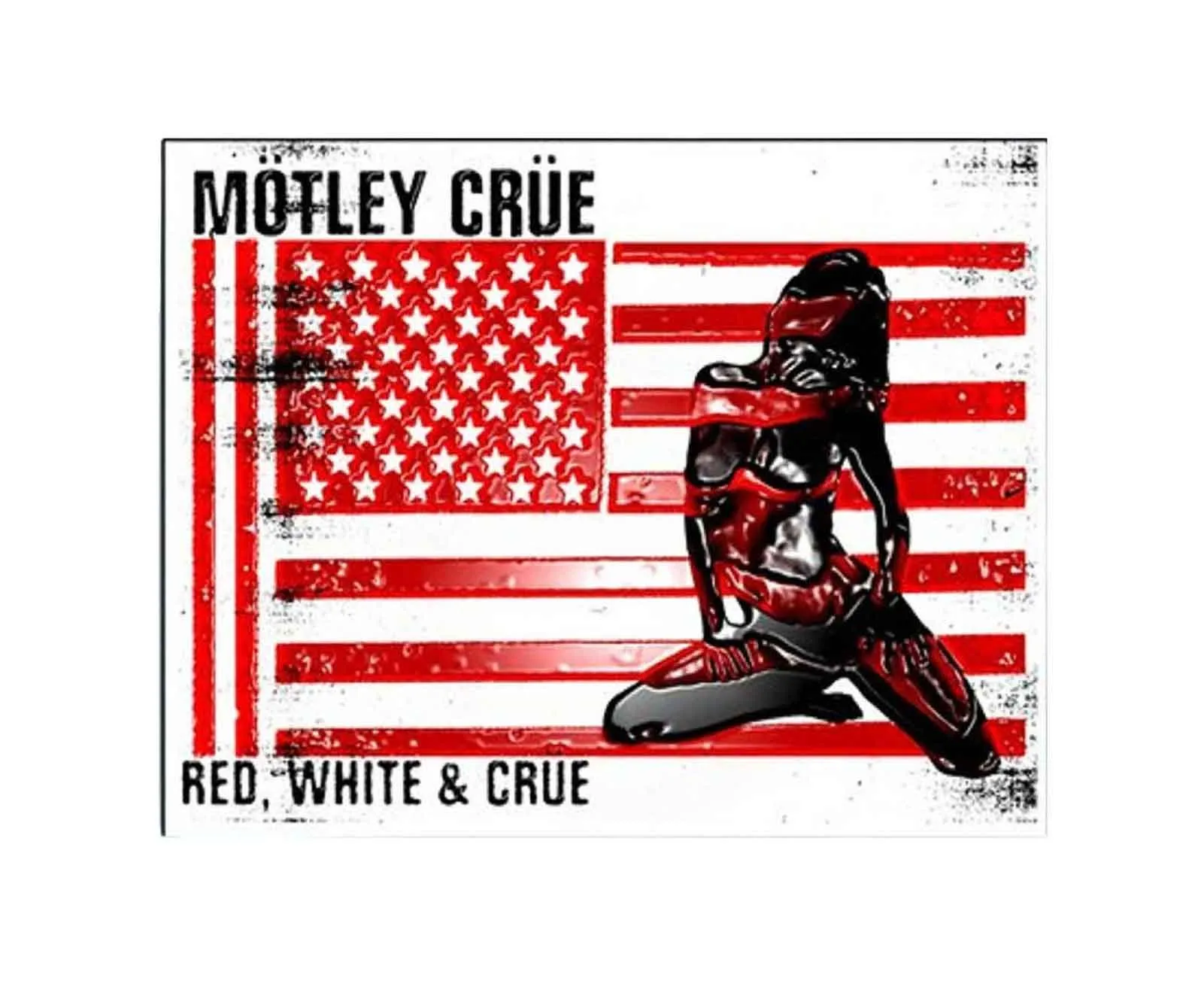 Red White And Crue Pin Badge