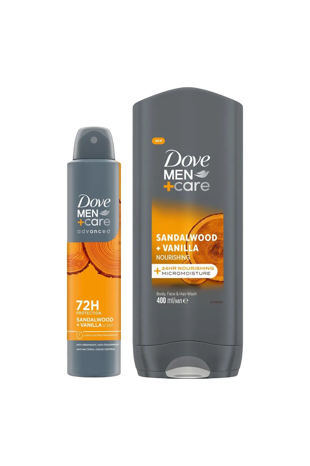 Sandalwood and Vanilla Bundle Deodorant Spray and Body Wash