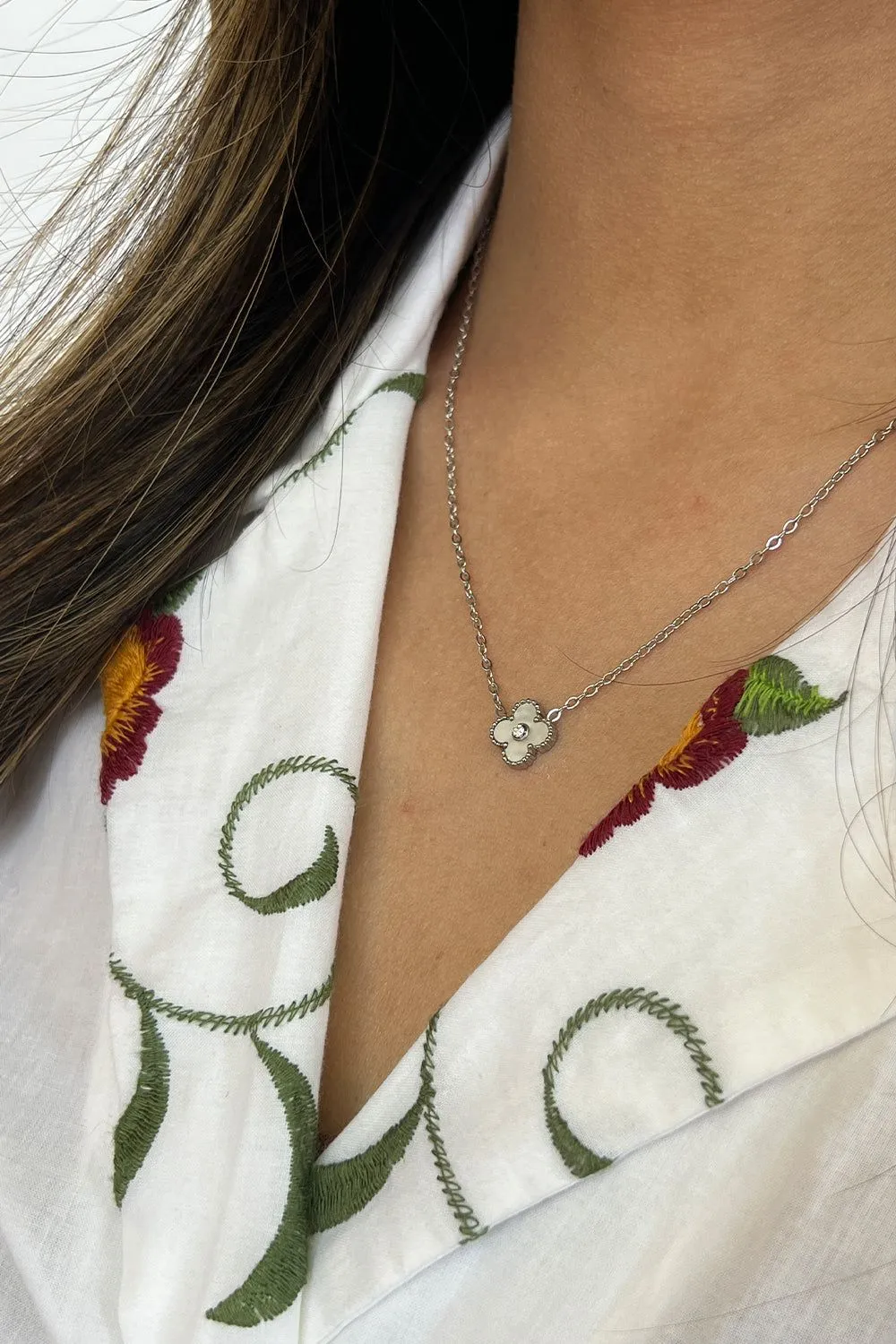 Clover Necklace with Gift Box