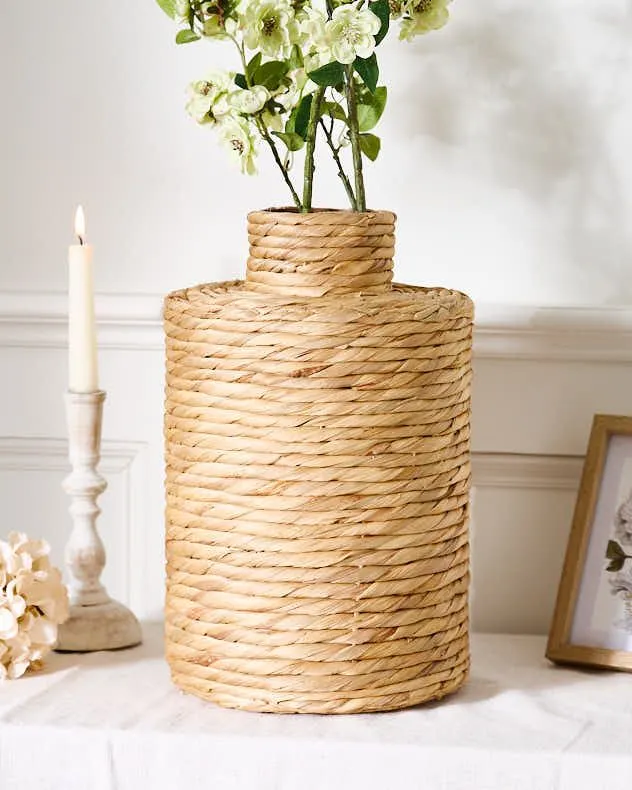 Traditional Water Hyacinth Stem Home Decor Flower Vase