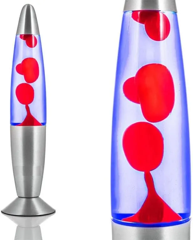 Magic 16 Inch Lamp Aluminium Soothing Colour Motion Novelty Retro Fun Gadget Gift Red Wax Blue Liquid
