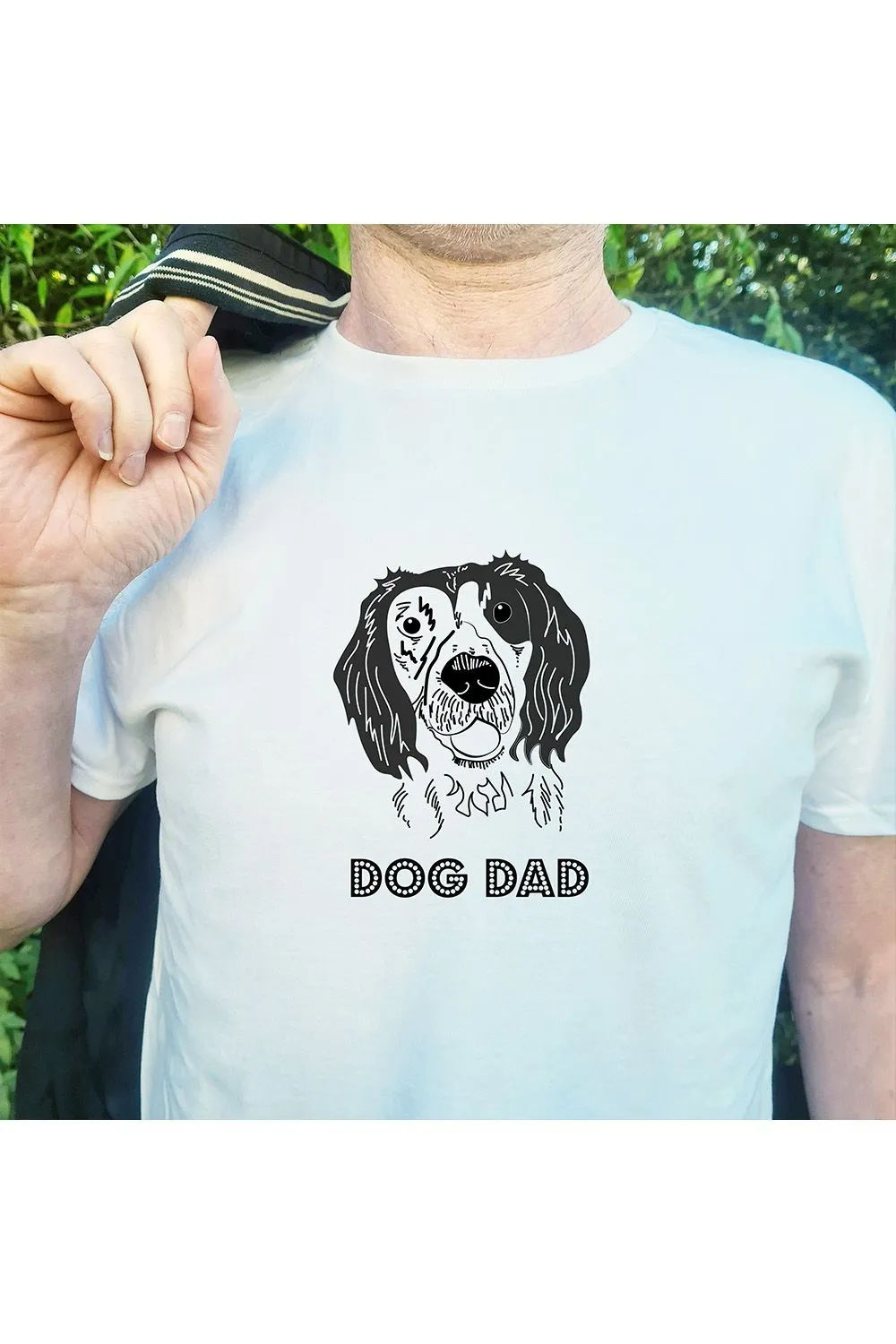 Springer Spaniel Dog Dad T Shirt