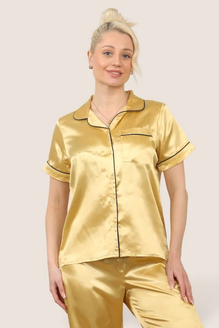 Stylish Satin Pyjama Set