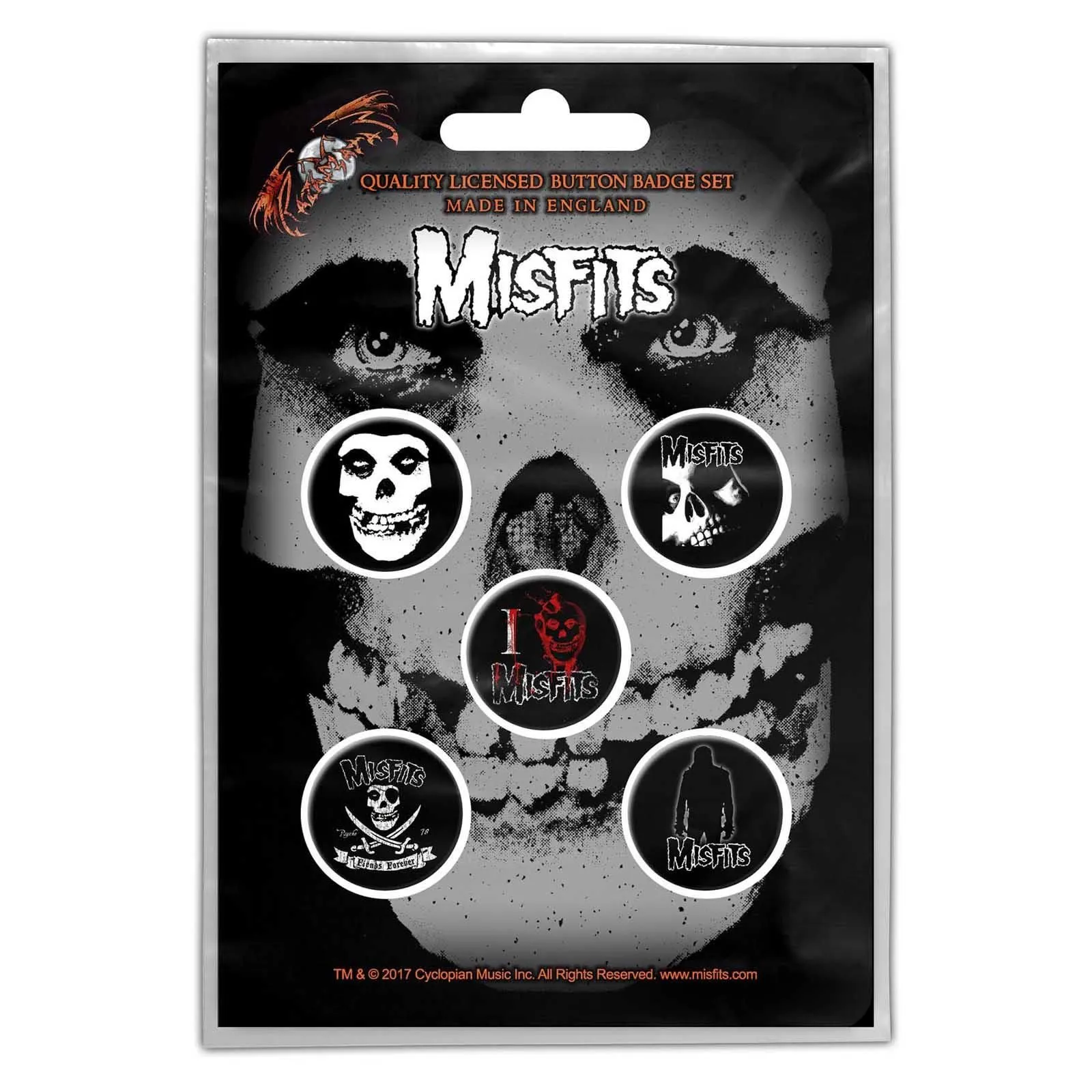 Skull Badge Set (Pack of 5)