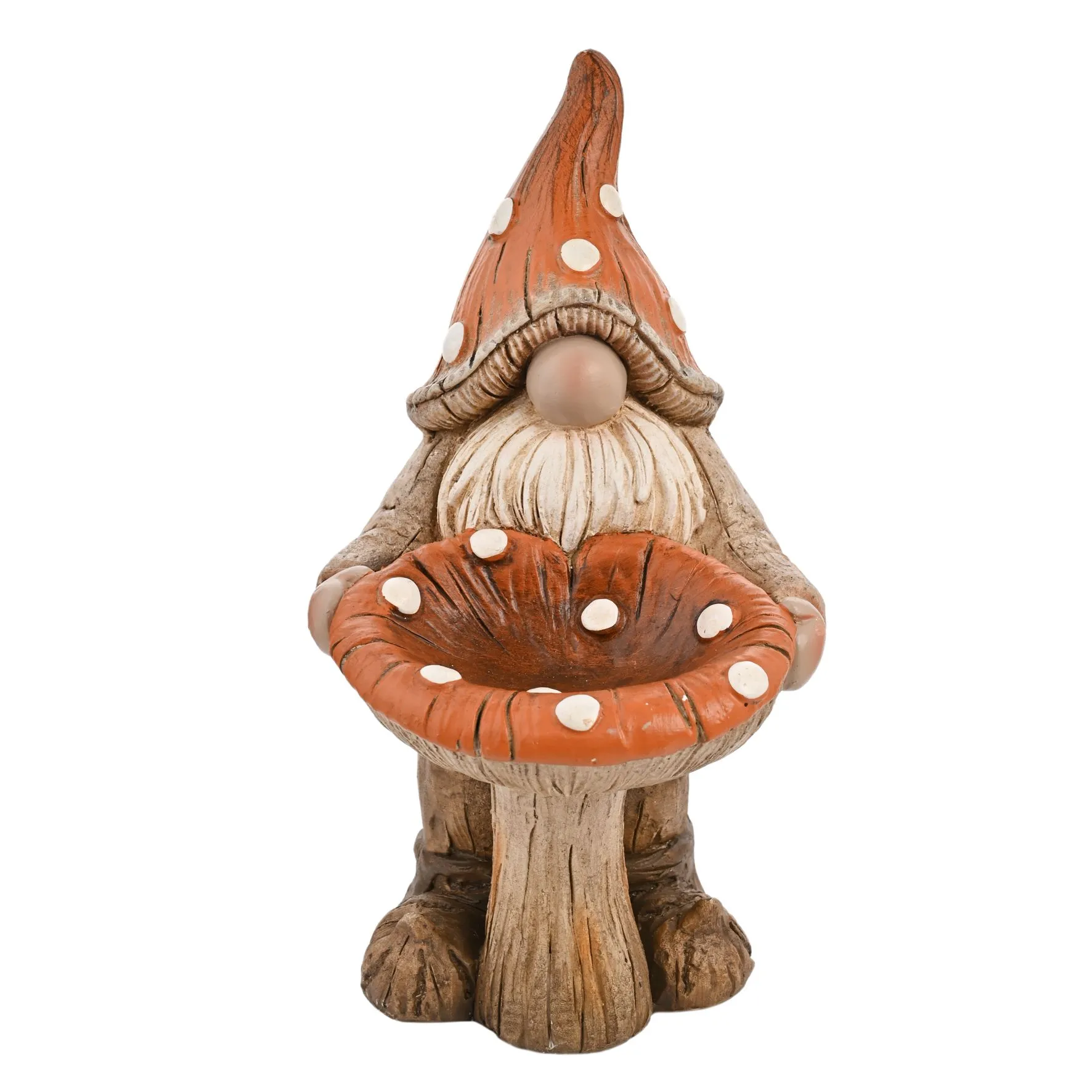 The Collection Gnome And Toadstool Birdfeeder