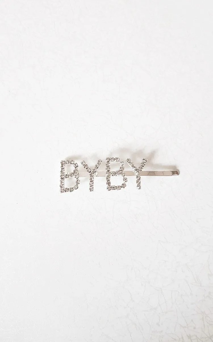 Lia Slogan Diamante Detail Hair Clip