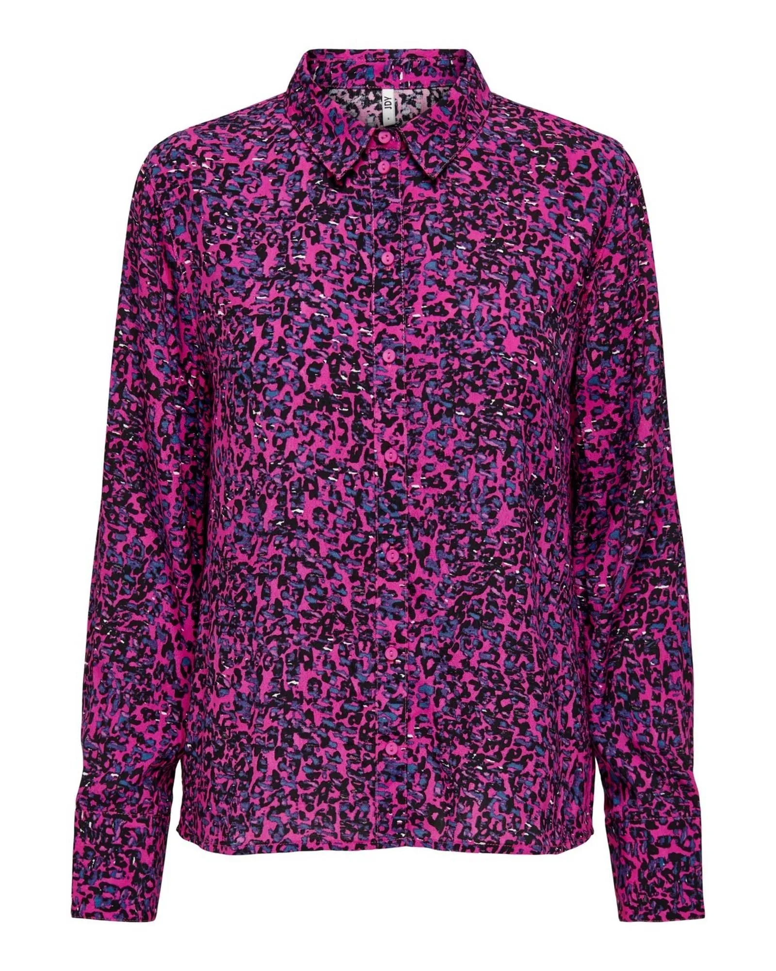 Leopard Print Button-Up Shirt