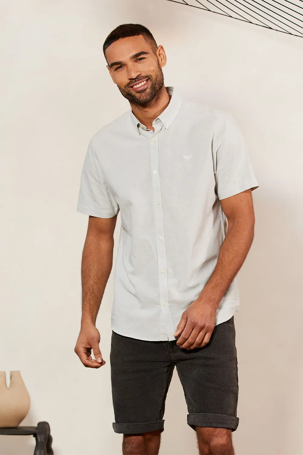 Oxford Cotton 'Inferno' Short Sleeve Shirt