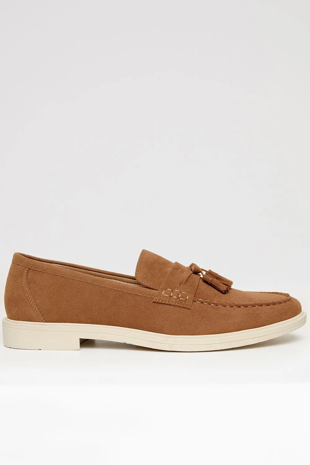 Faux Suede Tassel Loafers