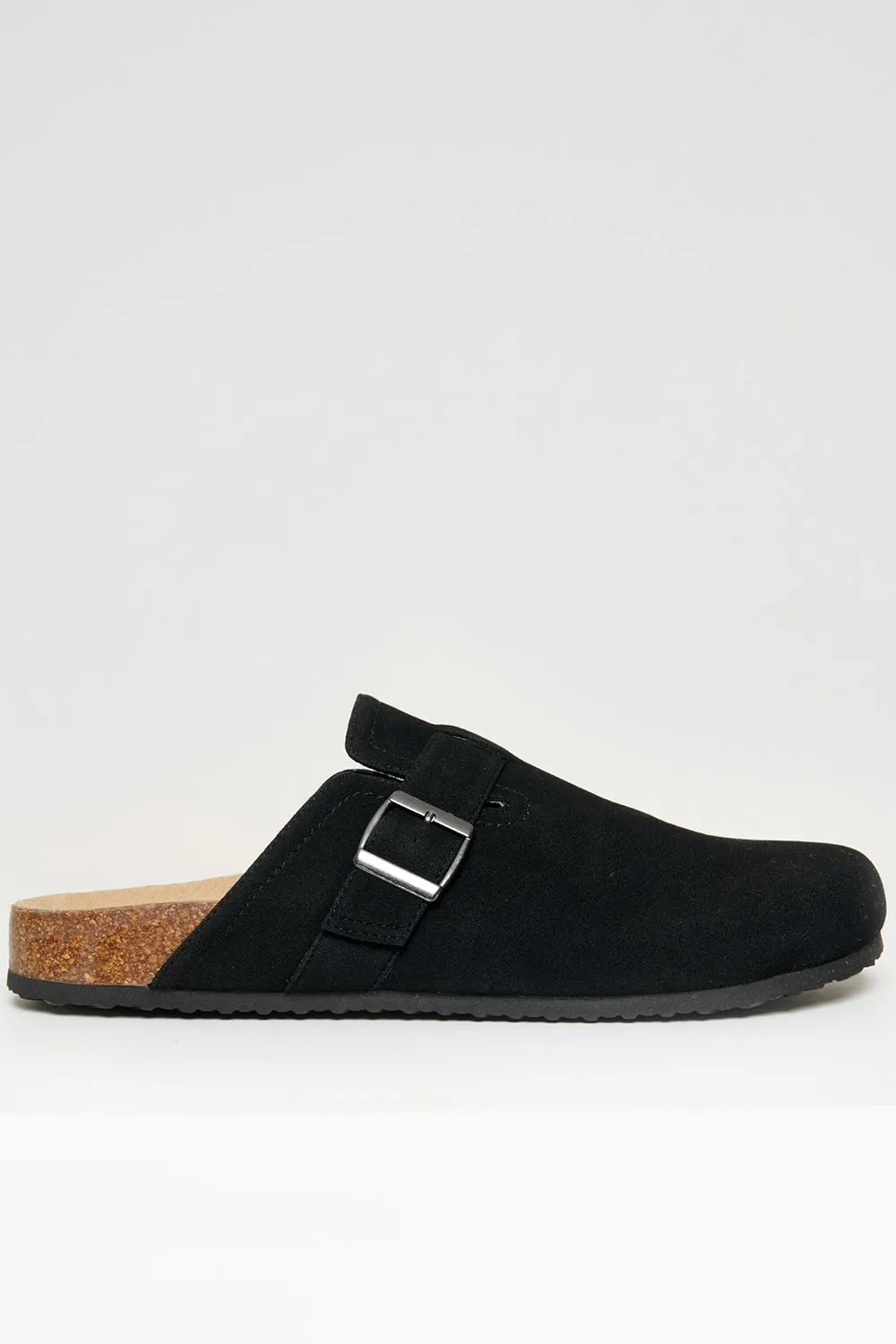 Faux Suede Mule Sandals