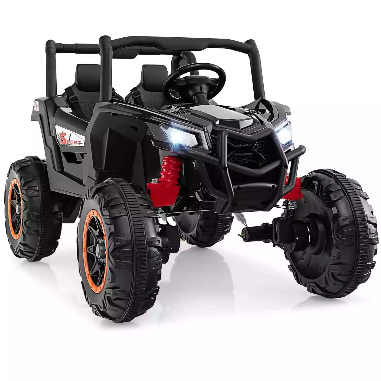 Electric Ride on UTV Remote Control Car With 2-Seat Music & Lights