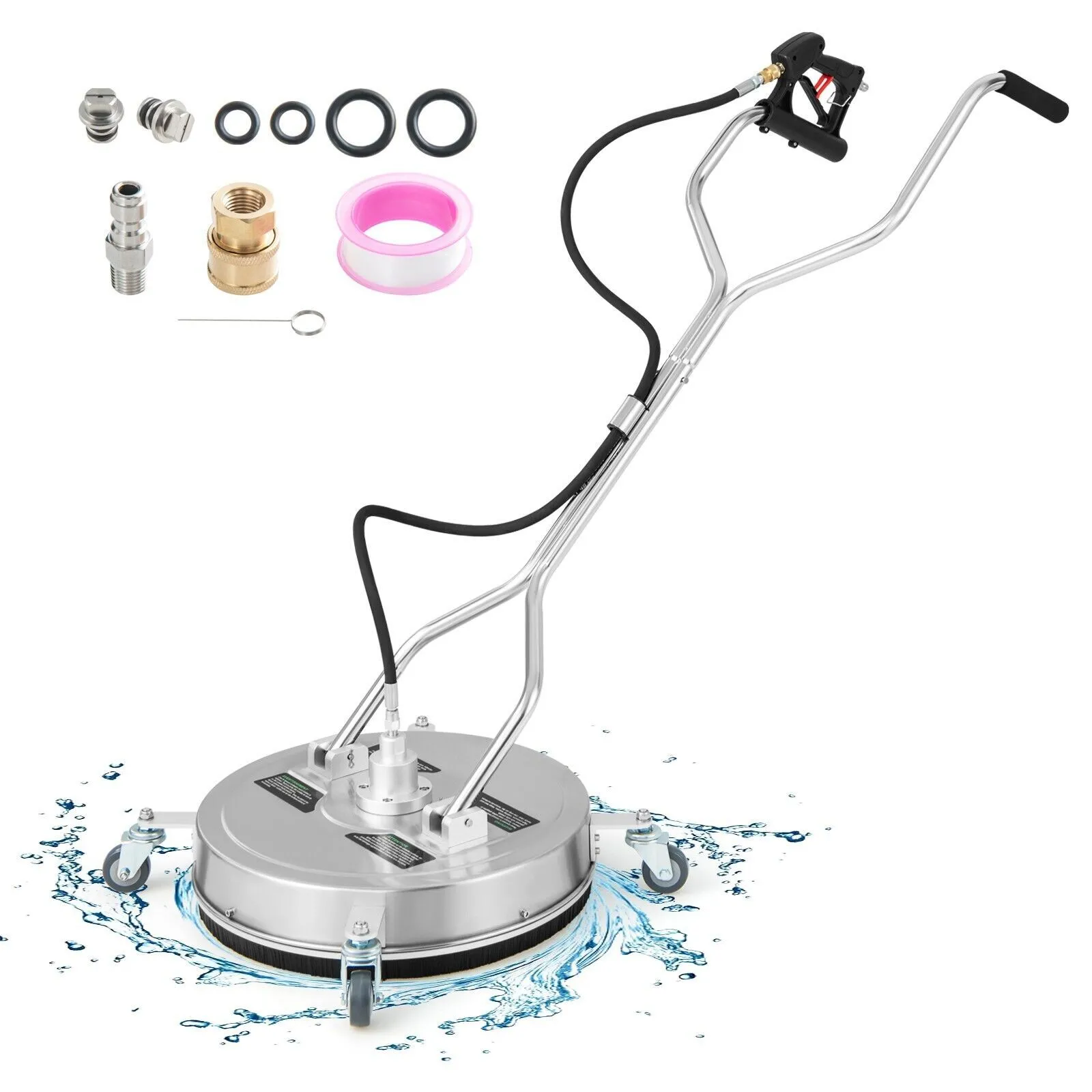 Pressure Washer Stainless Steel Power Cleaner With Casters Dual Handles