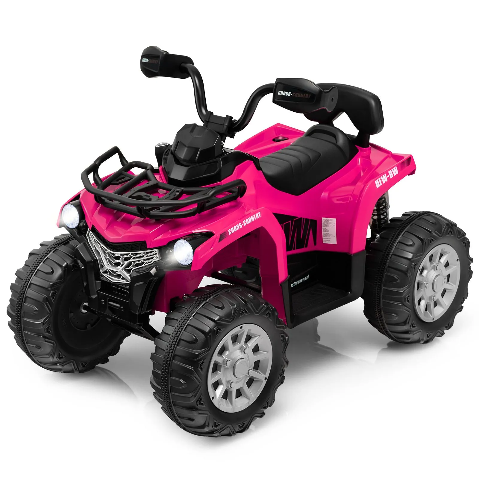 4-Wheel ATV 12V Kids Electric Ride On Quad Vehicle With Music Headlight