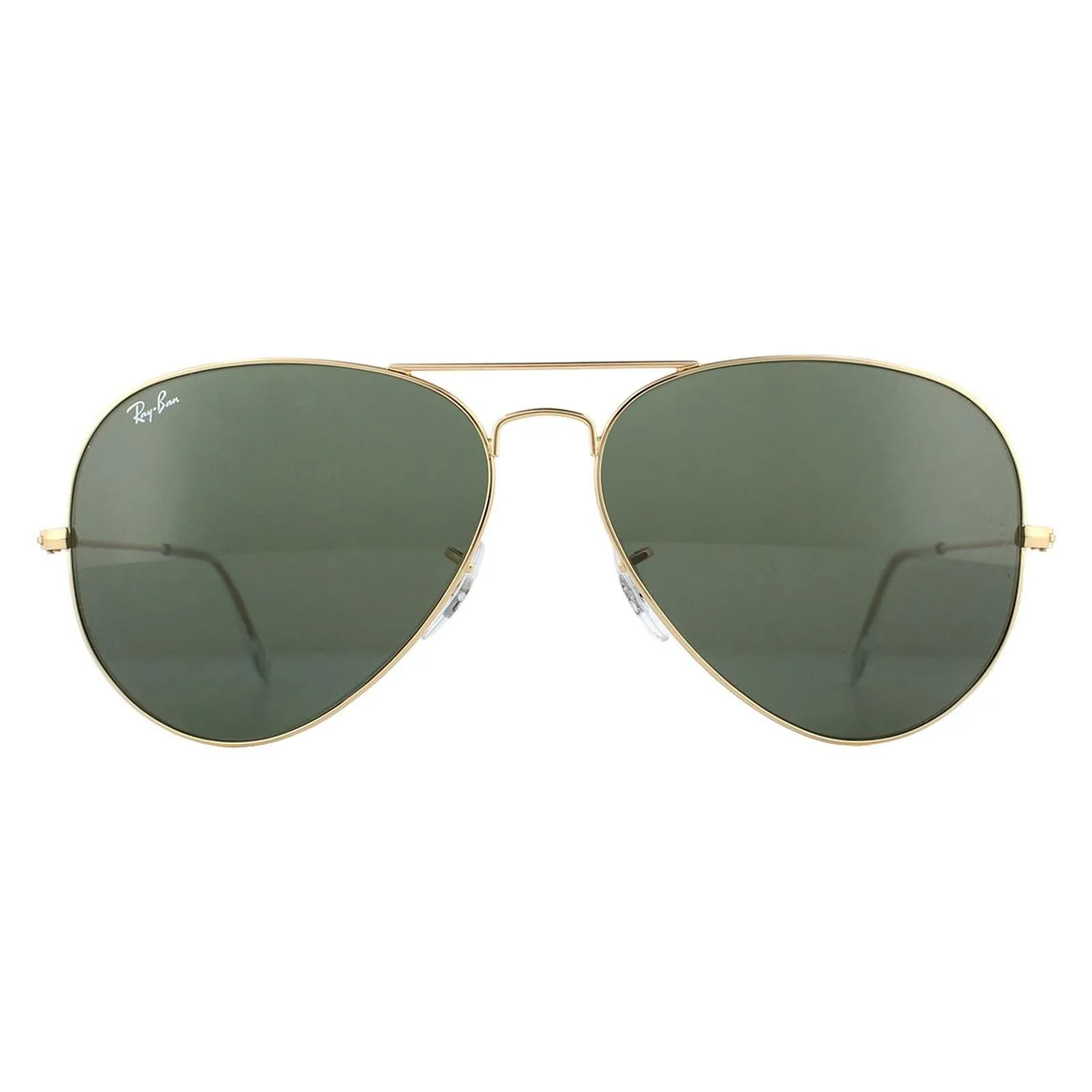 Aviator Gold Green Sunglasses