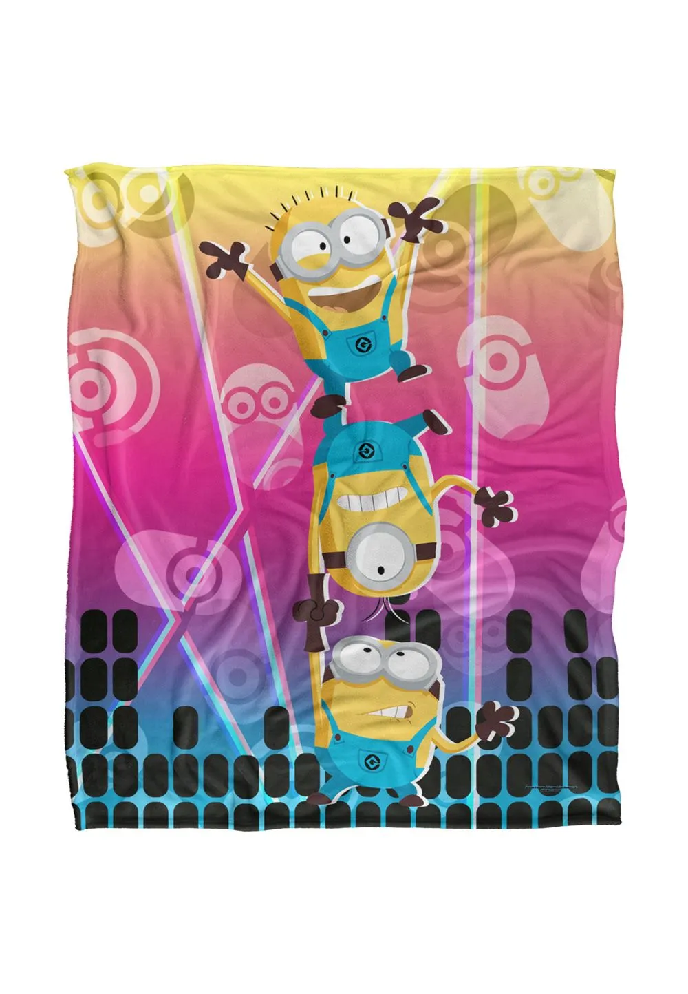 Minions CMYK Rave Silky Touch Blanket 152x127cm