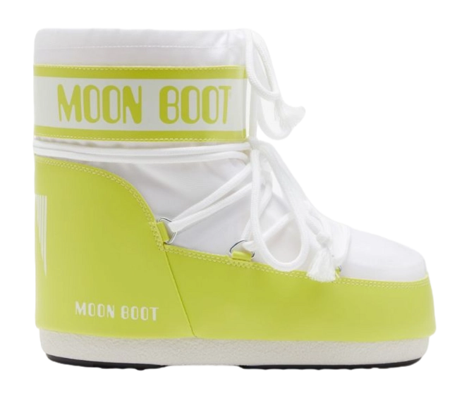 Snow Boot Moon Boot Women Icon Low Nylon Cyber Lime/White '24