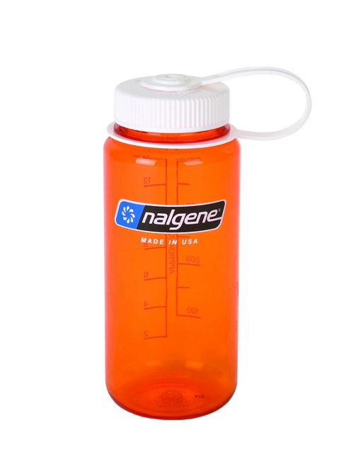 Water Bottle Nalgene Wide Mouth Loop Top 500ml Orange