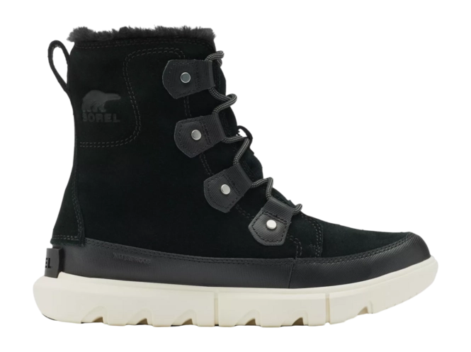 Sorel Women Explorer II Joan Faux Fur WP Black 25
