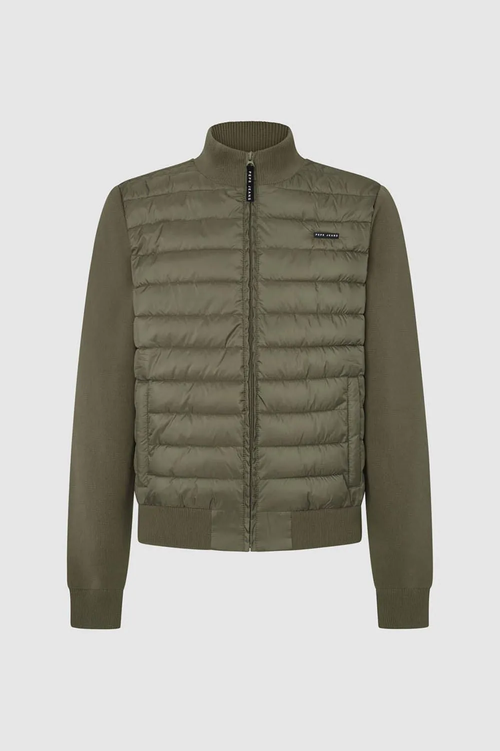 Pepe Jeans Clifton Full Zip Padded Hybrid Jacket Khaki